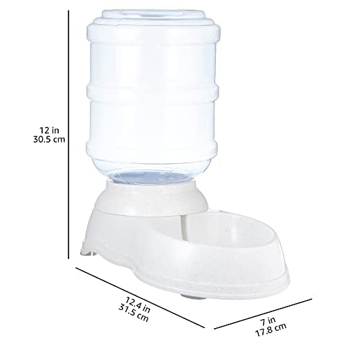 Gravity Pet Water Dispenser for Cat, Dog, 1 Gallon Capacity, Gray