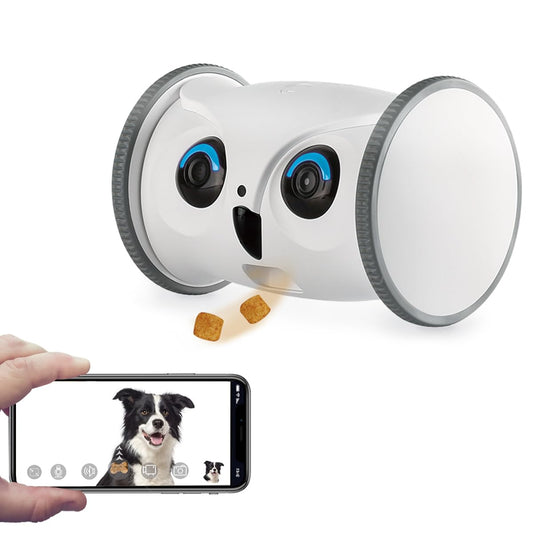 Owl Robot: 1080P Full HD Pet Camera with Treat Dispenser