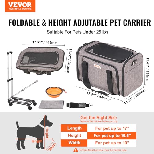 Airline Approved Pet Carrier with Wheels