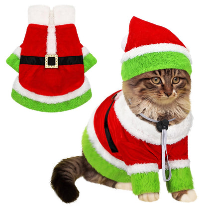 Christmas Costume Lime Green Character Pet Outfit Holiday Green Furry (X-Large)