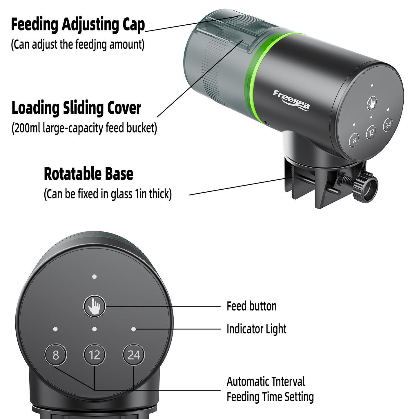 Automatic Fish Feeder for Aquarium: Auto Fish Food Dispenser with Timer