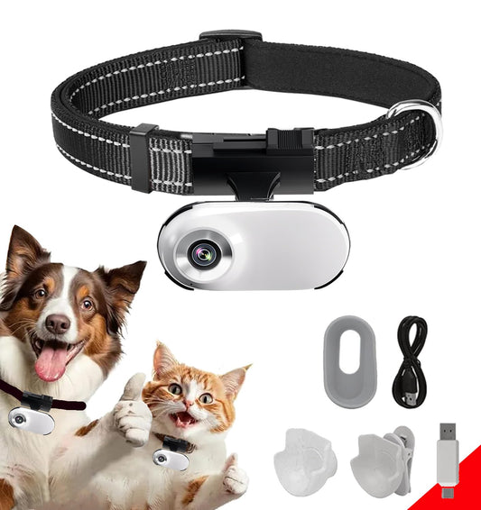 HD 1080P Cat Camera Collar with Video Record Wireless Mini Sport Cam