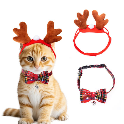 Cat Christmas Costume Reindeer Headband