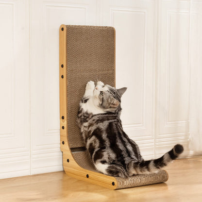 Shape Cat Scratcher, 26.8 Inch Cat Scratchers for Indoor Cats