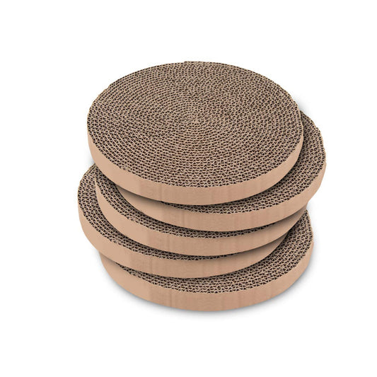 Scratch and Spin Cat Scratcher Replacement Pads for Active Play - 5 Count