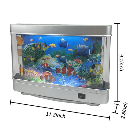 Fake Fish Tank Mini Aquarium,Artificial Tropical Fish Decorative