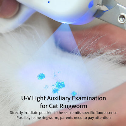 Cortaúñas para mascotas con luz LED y ultravioleta, cortaúñas para gatos