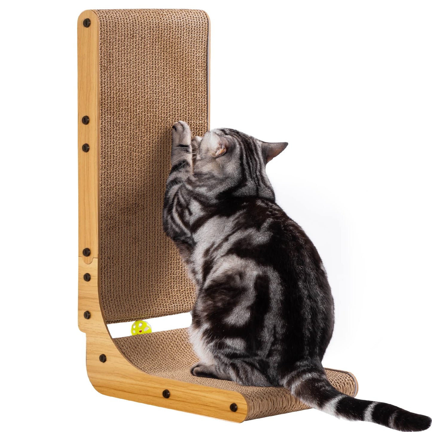 Shape Cat Scratcher, 26.8 Inch Cat Scratchers for Indoor Cats