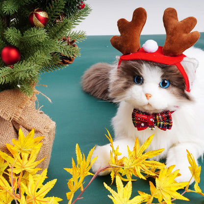 Cat Christmas Costume Reindeer Headband