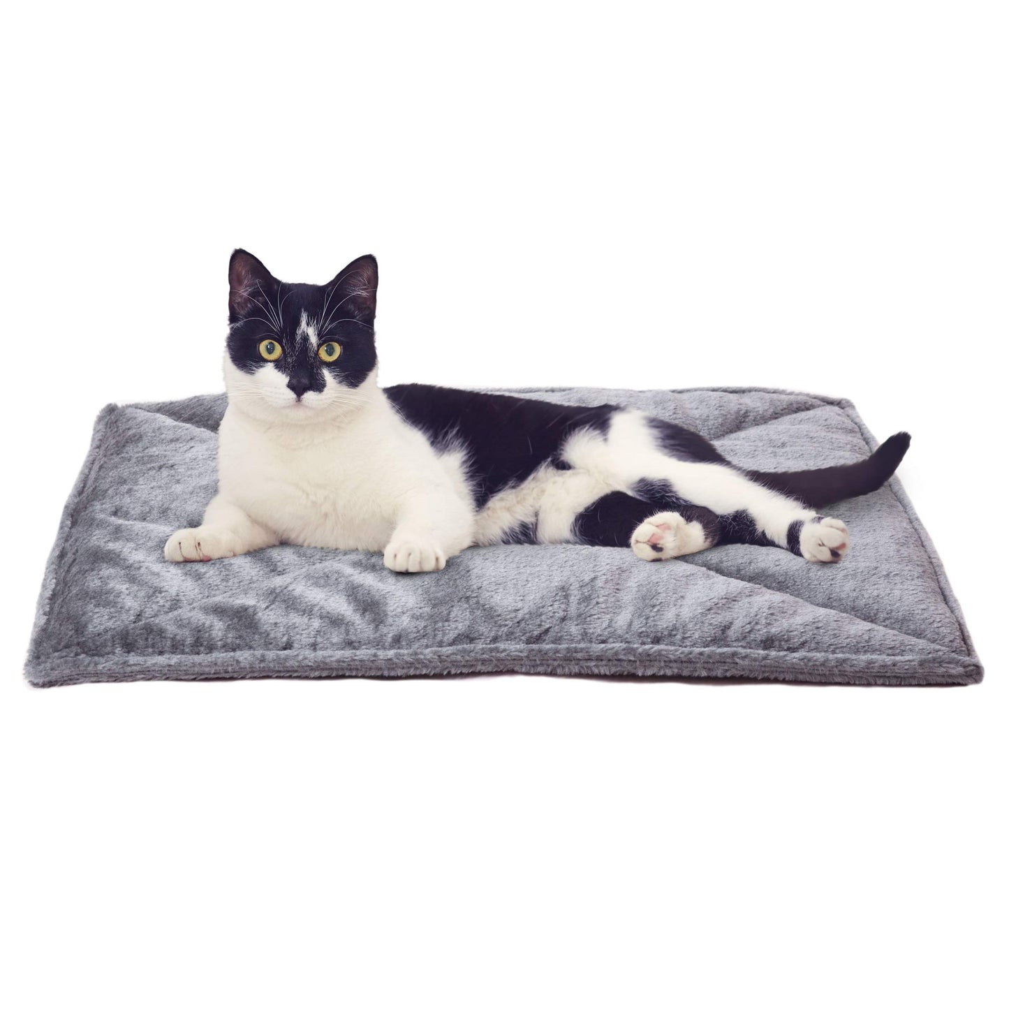 Self-Warming Cat Bed for Indoor Cats & Small Dogs - Gray, Small