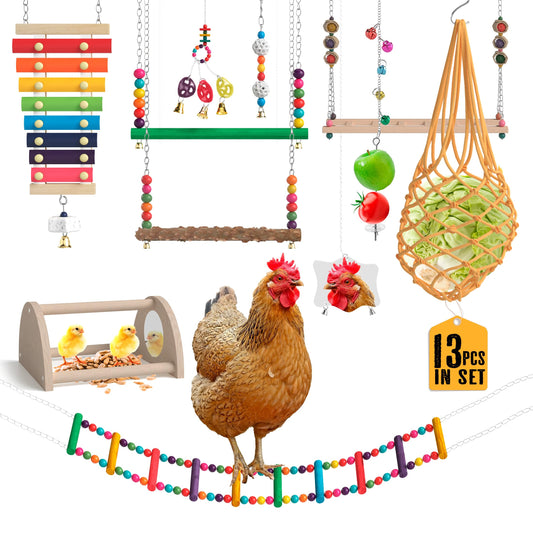 Chicken Toys for Coop-Chicken Accessories for Coops Chicken Swings for Coops Chicken