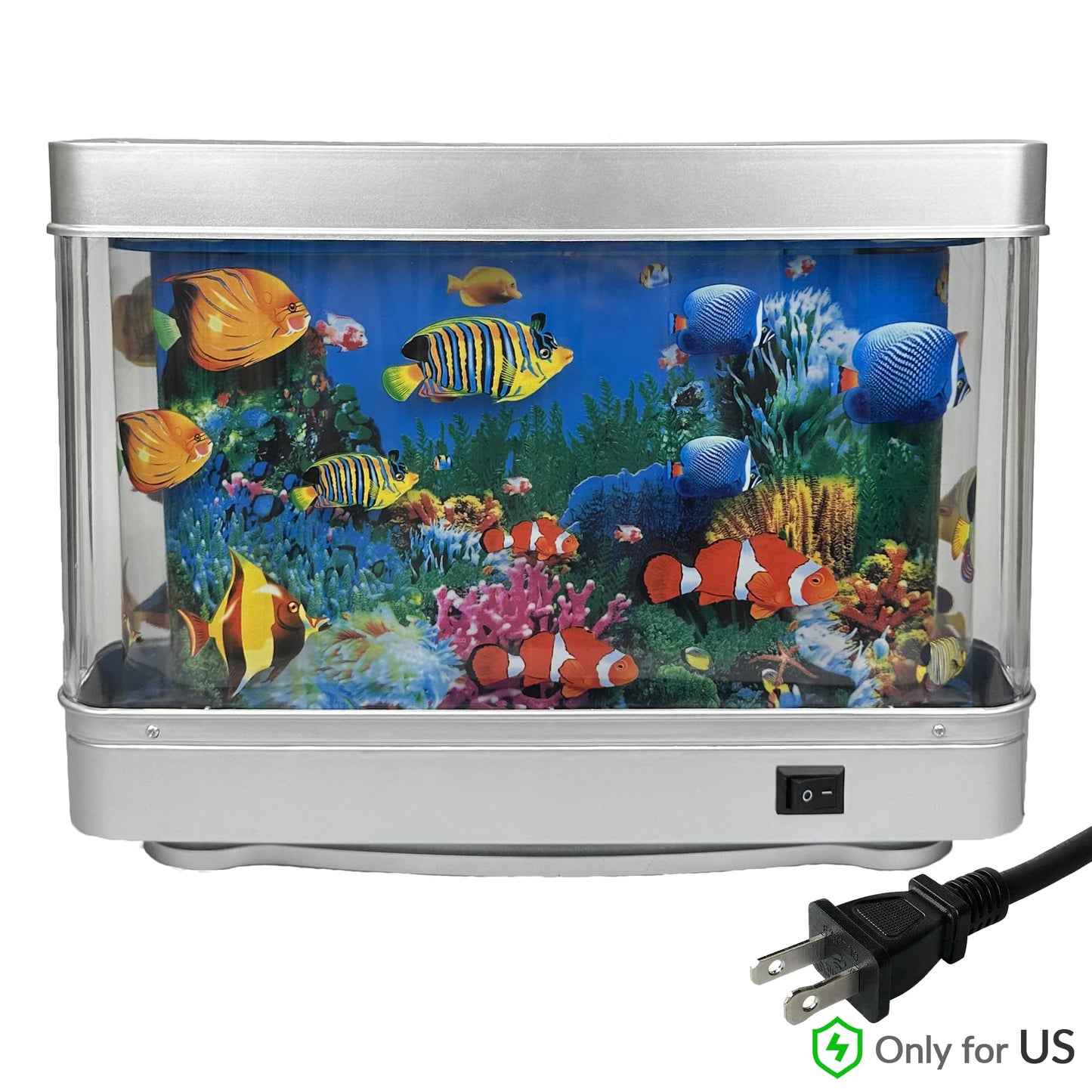 Fake Fish Tank Mini Aquarium,Artificial Tropical Fish Decorative