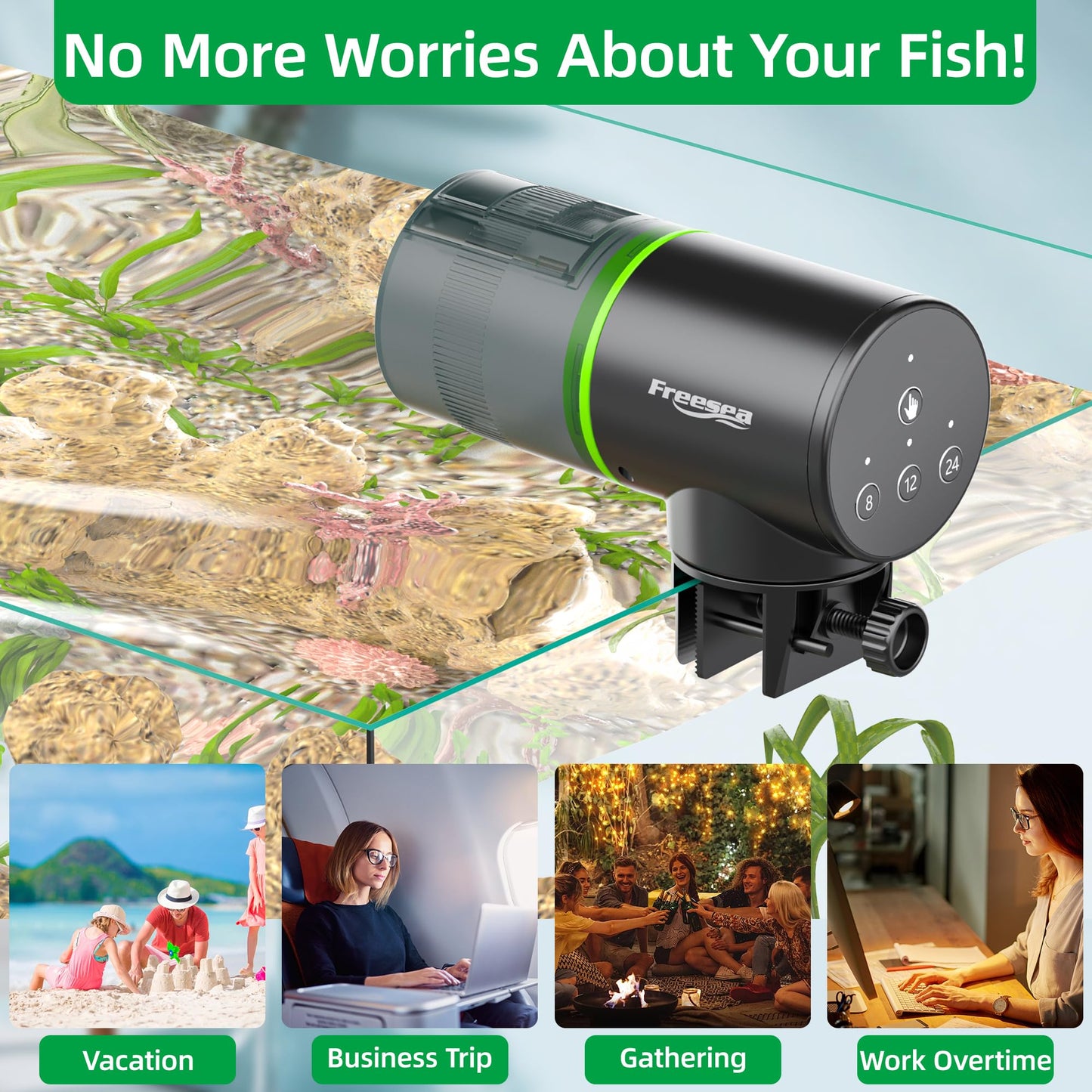 Automatic Fish Feeder for Aquarium: Auto Fish Food Dispenser with Timer