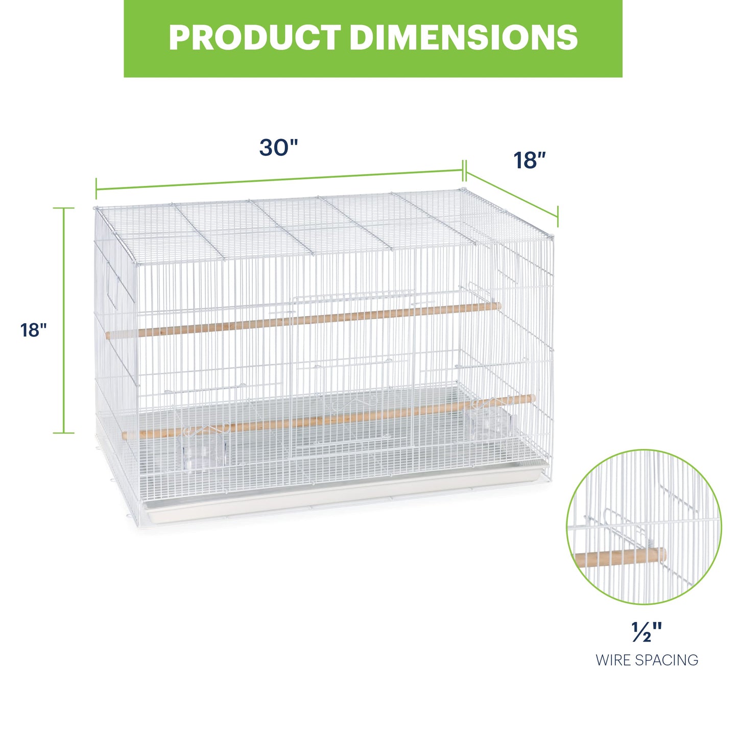 Prevue Pet Products Flight Cage Metal Steel Bird Crate