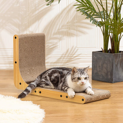 Shape Cat Scratcher, 26.8 Inch Cat Scratchers for Indoor Cats