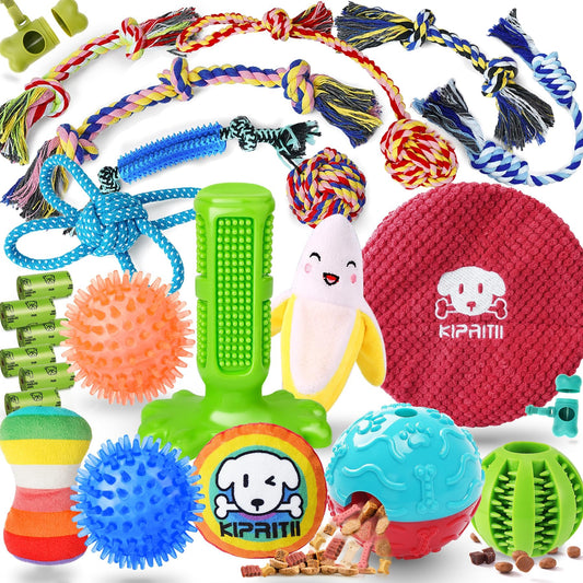 25 Pack Various Puppy Dog Toys for Teething